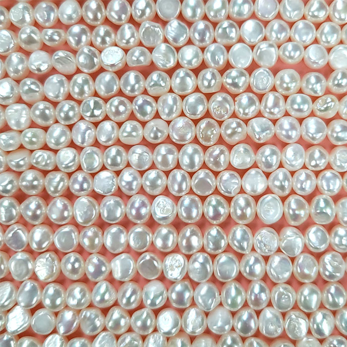 FRESHWATER PEARL SIDED 7.5-8MM WHITE